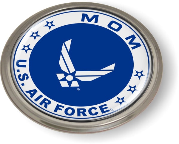 U.S. Air Force Mom Emblem (White Wings)